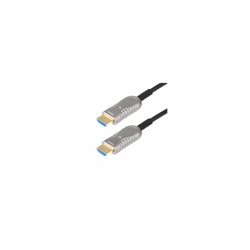 StarTech.com 50ft (15.2m) HDMI 2.1 Hybrid Active Optical Cable (AOC), CMP, Plenum Rated, 8K Ultra High Speed HDMI Fiber Optic