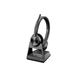 HP Poly Savi 7320 - Savi 7300 series - náhlavní souprava - náhlavní - DECT - bezdrátový - adaptér USB-A přes DECT - černá
