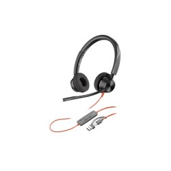Poly Blackwire 3320 MS Teams náhlavní souprava, USB-C/A adaptér, stereo