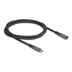 Delock - Prodlužovací USB kabel - 24 pin USB-C (M) do 24 pin USB-C (F) - USB 3.1 Gen 2 - 20 V - 5 A - 1 m - USB napájení