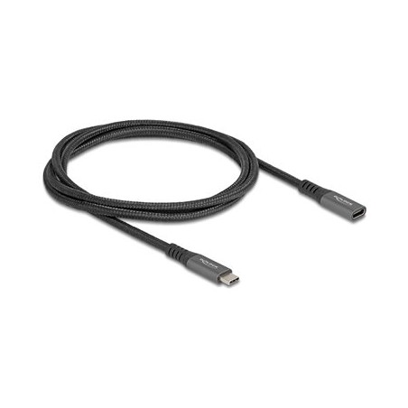 Delock - Prodlužovací USB kabel - 24 pin USB-C (M) do 24 pin USB-C (F) - USB 3.1 Gen 2 - 20 V - 5 A - 1 m - USB napájení