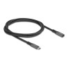 Delock - Prodlužovací USB kabel - 24 pin USB-C (M) do 24 pin USB-C (F) - USB 3.1 Gen 2 - 20 V - 5 A - 1 m - USB napájení