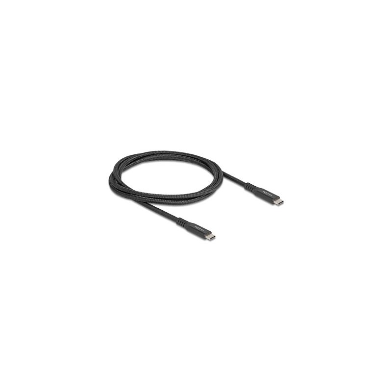 Delock - USB kabel - 24 pin USB-C (M) do 24 pin USB-C (M) - 20 V - 5 A - 1 m - podpora Power Delivery 3.0, E-marker - cerná