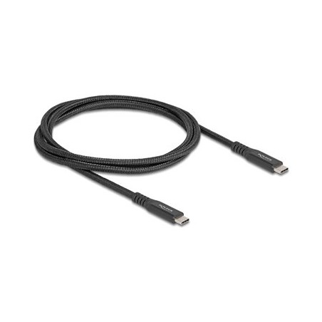 Delock - USB kabel - 24 pin USB-C (M) do 24 pin USB-C (M) - 20 V - 5 A - 1 m - podpora Power Delivery 3.0, E-marker - cerná