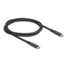 Delock - USB kabel - 24 pin USB-C (M) do 24 pin USB-C (M) - 20 V - 5 A - 1 m - podpora Power Delivery 3.0, E-marker - cerná