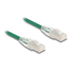 Delock - Sítový kabel - RJ-45 (M) do RJ-45 (M) - 3 m - 4.9 mm - U/FTP - CAT 6a - neobsahuje halogen, tenký, zakrivená západka