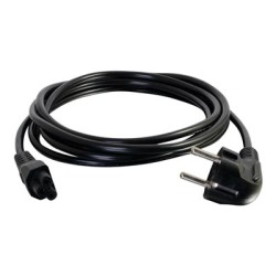 C2G Laptop Power Cord - Elektrický kabel - IEC 60320 C5 do power CEE 7/7 (M) - AC 250 V - 2 m - lisovaný - černá - Evropa