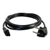 C2G Laptop Power Cord - Elektrický kabel - IEC 60320 C5 do power CEE 7/7 (M) - AC 250 V - 2 m - lisovaný - černá - Evropa