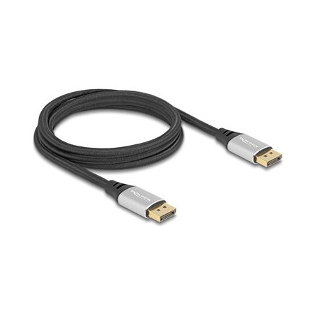 Delock - Kabel DisplayPort - DisplayPort (M) do DisplayPort (M) - DisplayPort 2.1 - 2 m - rychlost prenosu dat až 40 Gbps