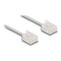 Delock - Patch kabel - RJ-45 (M) do RJ-45 (M) - 5 m - 2.6 mm - UTP - CAT 6 - rychlost prenosu dat až 1 Gb/s, ultra-tenký - šedá