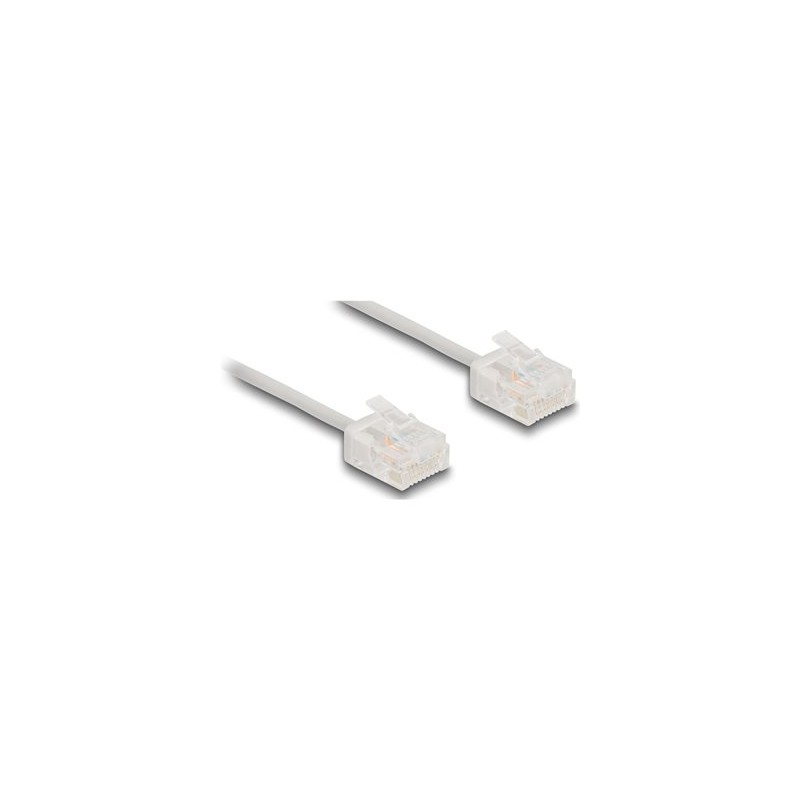Delock - Patch kabel - RJ-45 (M) do RJ-45 (M) - 5 m - 2.6 mm - UTP - CAT 6 - rychlost prenosu dat až 1 Gb/s, ultra-tenký - šedá