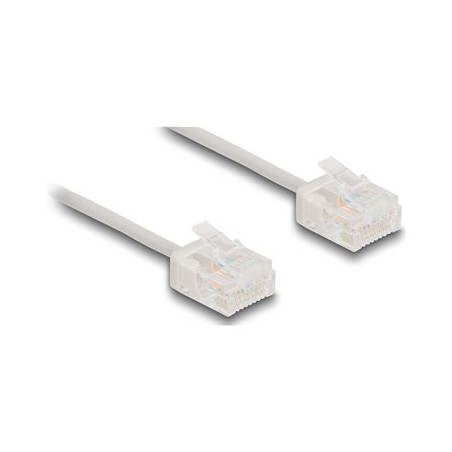 Delock - Patch kabel - RJ-45 (M) do RJ-45 (M) - 5 m - 2.6 mm - UTP - CAT 6 - rychlost prenosu dat až 1 Gb/s, ultra-tenký - šedá