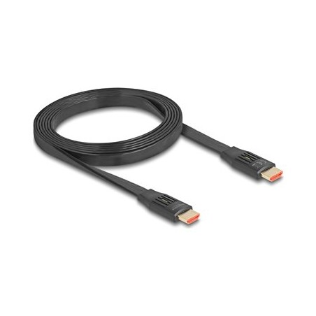 Delock - Vysoká rychlost - kabel HDMI s ethernetem - HDMI s piny (male) do HDMI s piny (male) - 2 m - cerná - podpora 8K60Hz