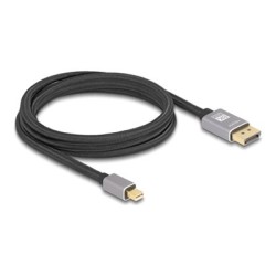 Delock - Kabel DisplayPort - Mini DisplayPort (M) do DisplayPort (M) - DisplayPort 1.4 - 2 m - podpora 8K60Hz - šedá, cerná
