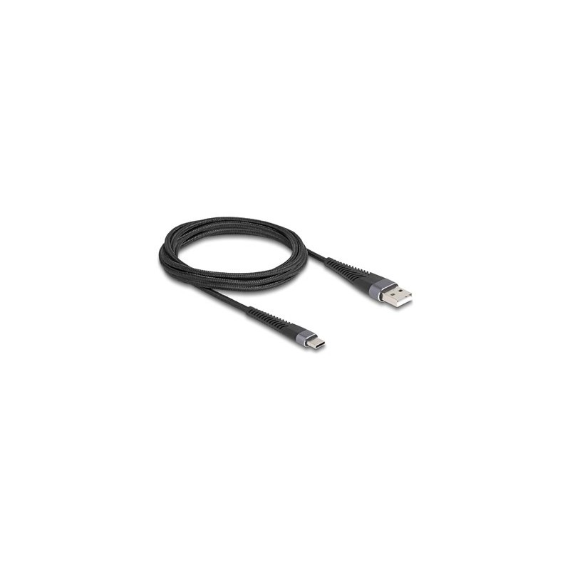 Delock - USB kabel - USB (M) do 24 pin USB-C (M) - USB 2.0 - 20 V - 3 A - 2 m - Podpora USB-C Power Delivery (60 W) - cerná