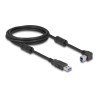 Delock - Kabel USB - USB typ A (M) rovné do USB Type B (M) levý úhel - USB 3.0 - 2 m - up to 5 Gbps data transfer rate - cerná
