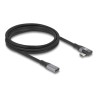 Delock - Prodlužovací USB kabel - 24 pin USB-C (M) levý/pravý úhel do 24 pin USB-C (F) - USB 2.0 / USB 3.2 / USB4 / Thunderbolt