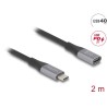 Delock - Prodlužovací USB kabel - 24 pin USB-C (M) do 24 pin USB-C (F) - USB 2.0 / USB 3.2 / USB4 / Thunderbolt 3 - 48 V - 5 A
