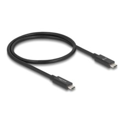 Delock - USB kabel - 24 pin USB-C (M) do 24 pin USB-C (M) - Thunderbolt 4 - 48 V - 5 A - 50 cm - podpora 8K120Hz (7680 x 4320)