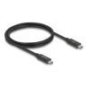 Delock - USB kabel - 24 pin USB-C (M) do 24 pin USB-C (M) - Thunderbolt 4 - 48 V - 5 A - 1 m - podpora napájení až 240 W