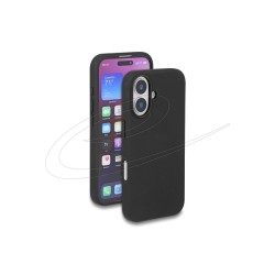 Delock - Zadní kryt pro mobilní telefon - silikon mekký na dotek, polykarbonát (PC) - cerná - pro Apple iPhone 16