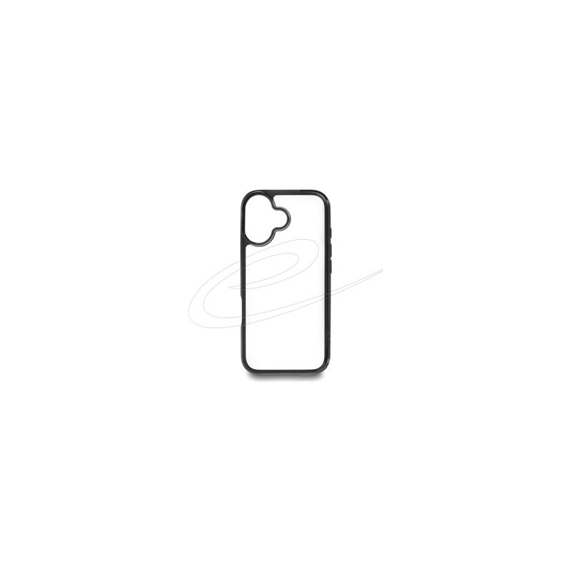 Delock - Zadní kryt pro mobilní telefon - termoplastický polyuretan (TPU), polykarbonát (PC) - pruhledná, cerná - pro Apple