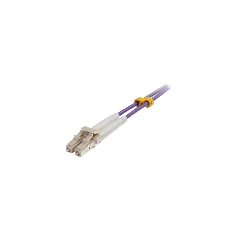 C2G 1m LC/LC OM4 LSZH Fibre Patch - Purple - Patch kabel - multirežim LC (M) do multirežim LC (M) - 1 m - 1 m - optické vlákno