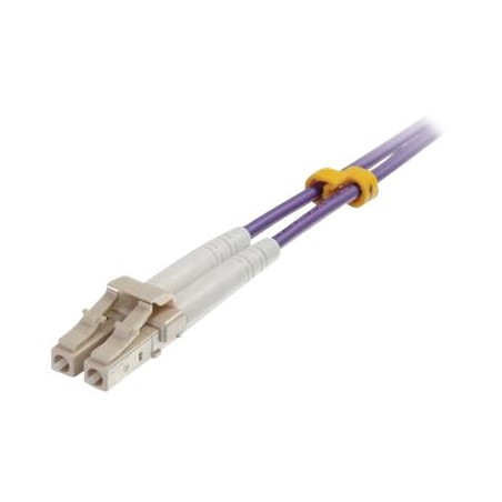 C2G 1m LC/LC OM4 LSZH Fibre Patch - Purple - Patch kabel - multirežim LC (M) do multirežim LC (M) - 1 m - 1 m - optické vlákno