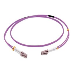 C2G 5m LC/LC OM4 LSZH Fibre Patch - Purple - Patch kabel - multirežim LC (M) do multirežim LC (M) - 5 m - 5 m - optické vlákno