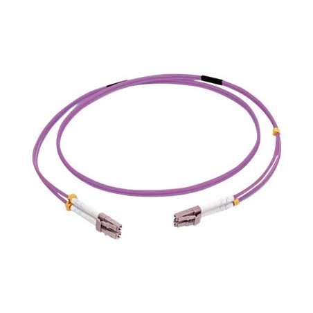 C2G 5m LC/LC OM4 LSZH Fibre Patch - Purple - Patch kabel - multirežim LC (M) do multirežim LC (M) - 5 m - 5 m - optické vlákno