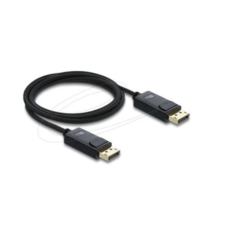 Delock - Kabel DisplayPort - DisplayPort (M) do DisplayPort (M) - 1 m - podpora 8K120Hz (7680 x 4320), podpora 4K240Hz (3840 x