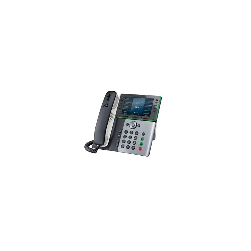 HP Poly Edge E550 - Telefon VoIP s identifikací volajícího/čekajícím hovorem - 3-cestný možnost volání - SIP, SDP - půlnoční