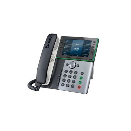 HP Poly Edge E550 - Telefon VoIP s identifikací volajícího/čekajícím hovorem - 3-cestný možnost volání - SIP, SDP - půlnoční