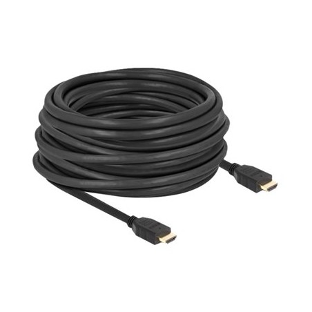 Delock - Vysoká rychlost - kabel HDMI s ethernetem - HDMI s piny (male) do HDMI s piny (male) - 12 m - cerná - podpora 8K60Hz
