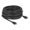 Delock - Vysoká rychlost - kabel HDMI s ethernetem - HDMI s piny (male) do HDMI s piny (male) - 12 m - cerná - podpora 8K60Hz