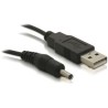 Delock - USB / napájecí kabel - DC jack 3,5 x 1,35 mm (M) do USB (M) - 5 V - 1.5 m - pro P/N: 61234, 66202, 66207