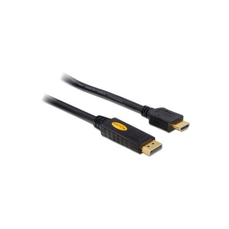 Delock - Kabel adaptéru - DisplayPort s piny (male) do HDMI s piny (male) 82435