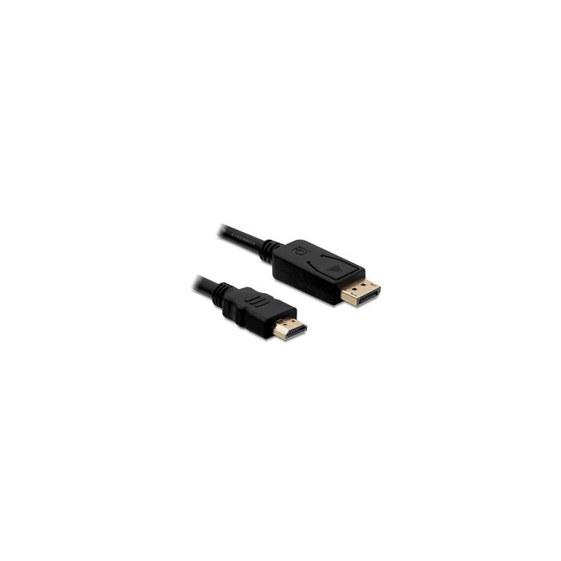 Delock - Kabel adaptéru - DisplayPort s piny (male) do HDMI s piny (male) - 1 m