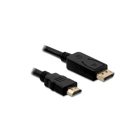 Delock - Kabel adaptéru - DisplayPort s piny (male) do HDMI s piny (male) - 1 m