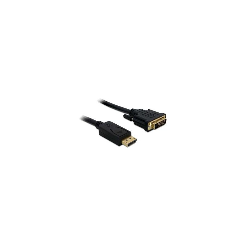 Delock - Kabel DVI - DisplayPort (M) do DVI-D (M) - 2 m - křídlové šrouby