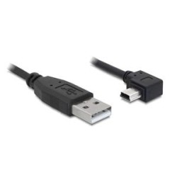 Delock - Kabel USB - USB (M) do mini-USB typ B (M) - 50 cm - konektor s pravým úhlem