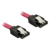 Delock - Kabel SATA - Serial ATA 150/300/600 - SATA (M) do SATA (M) - 30 cm - palcové svorky - červená - pro P/N: 89270, 89271