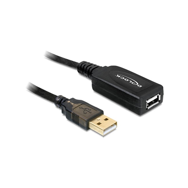 Delock USB Cable - Prodlužovací šňůra USB - USB (M) do USB (F) - USB 2.0 - 15 m - aktivní