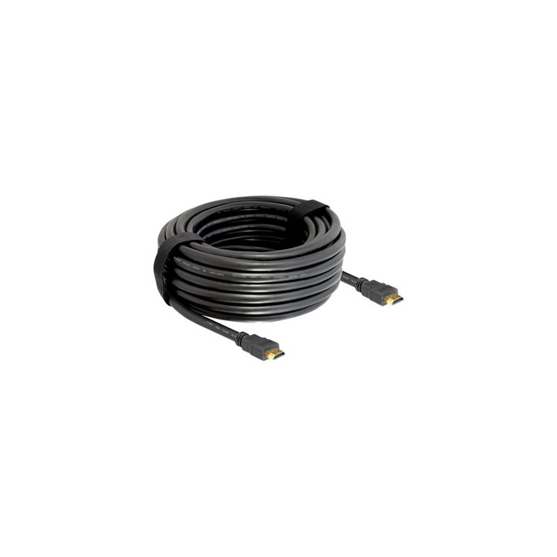 Delock High Speed HDMI with Ethernet - Kabel HDMI s ethernetem - HDMI s piny (male) do HDMI s piny (male) - 15 m