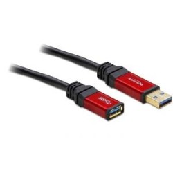 Delock Premium - Prodlužovací šňůra USB - USB typ A (M) do USB typ A (F) - USB 3.0 - 5 m - černá