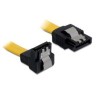 Delock - Kabel SATA - Serial ATA 150/300/600 - SATA (M) pravoúhlý do SATA (M) rovné - 30 cm - palcové svorky - žlutá