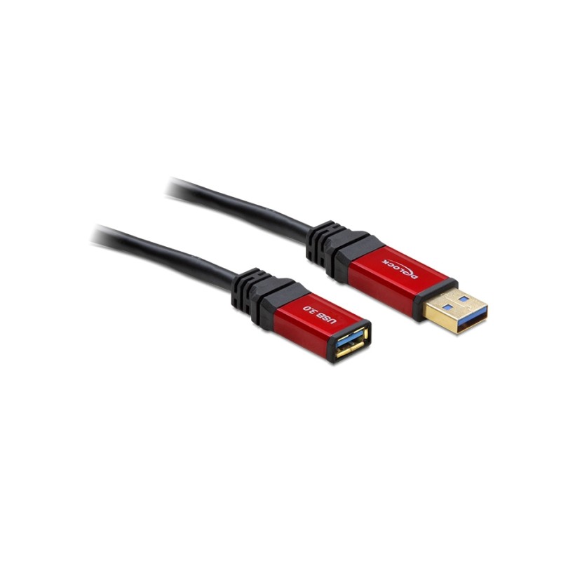 Delock Premium - Prodlužovací šňůra USB - USB typ A (M) do USB typ A (F) - USB 3.0 - 3 m - černá