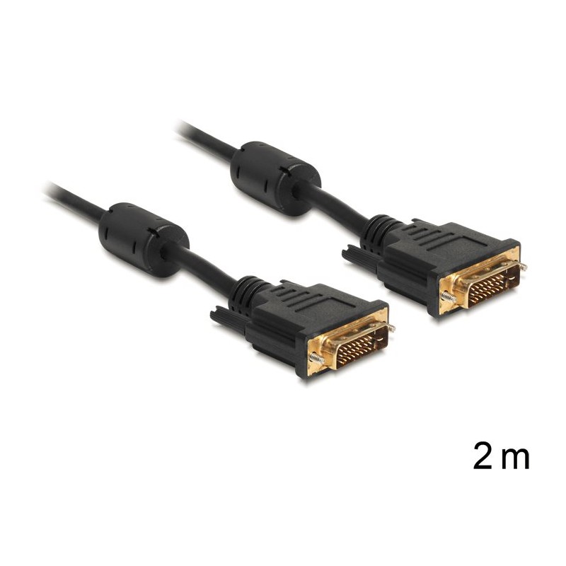 Delock - Kabel DVI - DVI-D (M) do DVI-D (M) - 2 m - černá
