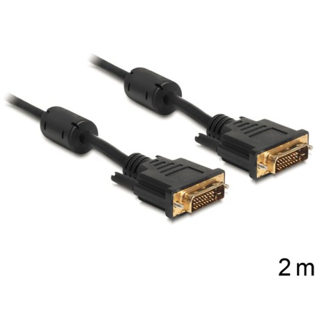 Delock - Kabel DVI - DVI-D (M) do DVI-D (M) - 2 m - černá