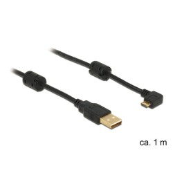 Delock - Kabel USB - USB (M) do Micro USB typ B (M) - USB 2.0 - 1 m - 90° konektor